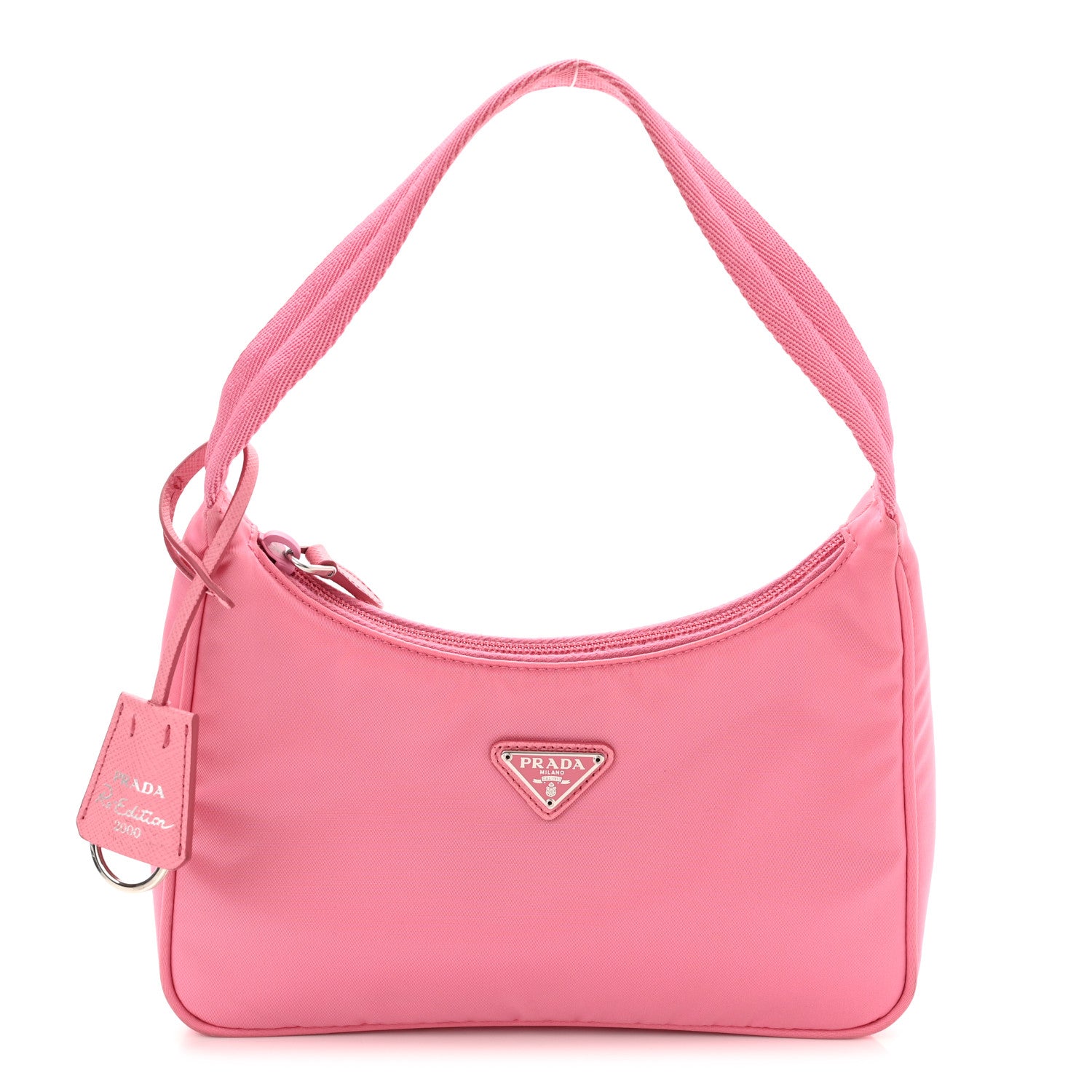 Prada Tessuto Nylon Mini Re-Edition 2000 Bag Begonia 1 of 10