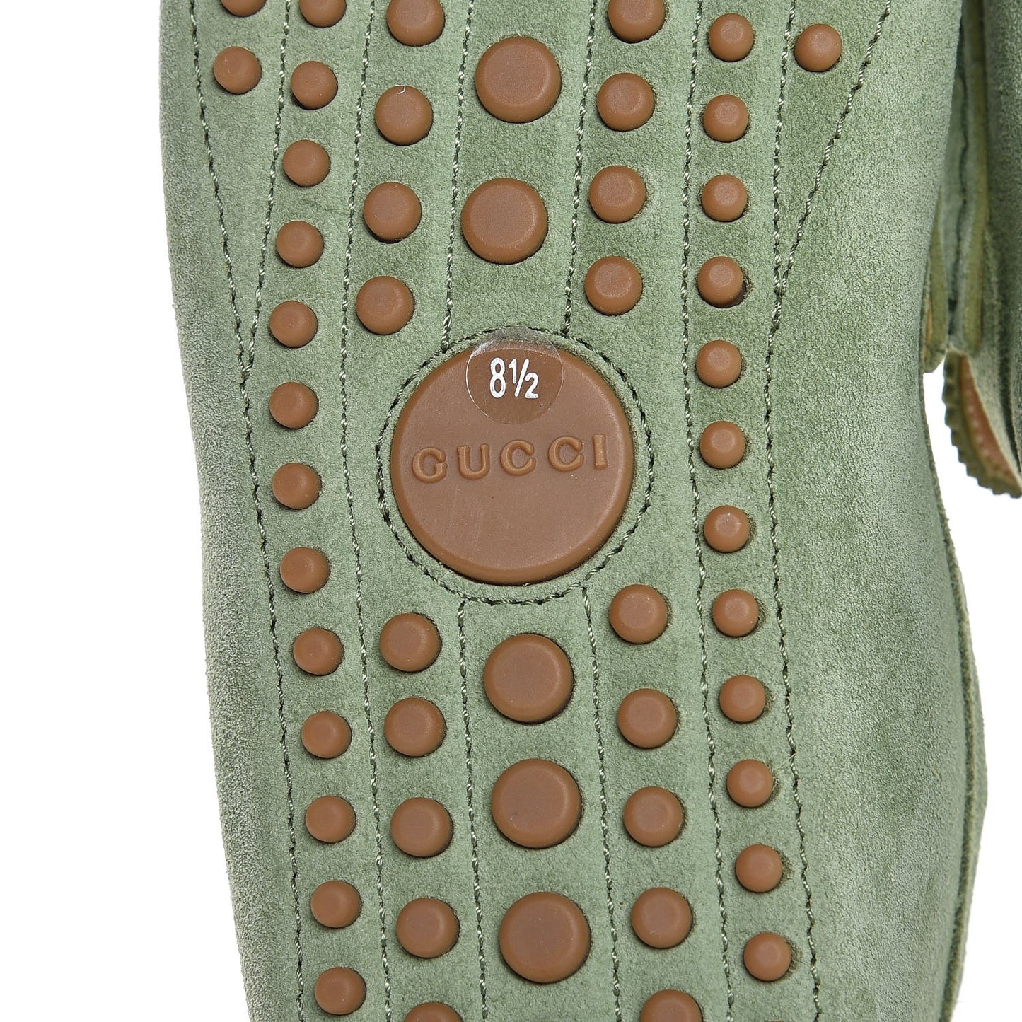 Suede Mens Driver Loafers 8.5 Light Green