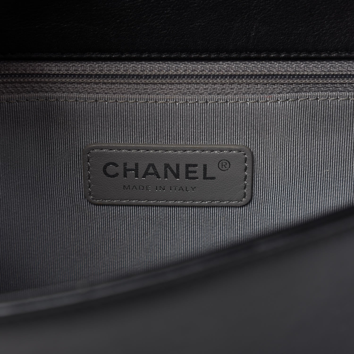 Chanel Calfskin Chevron Quilted New Medium Boy Flap Black 9 of 11