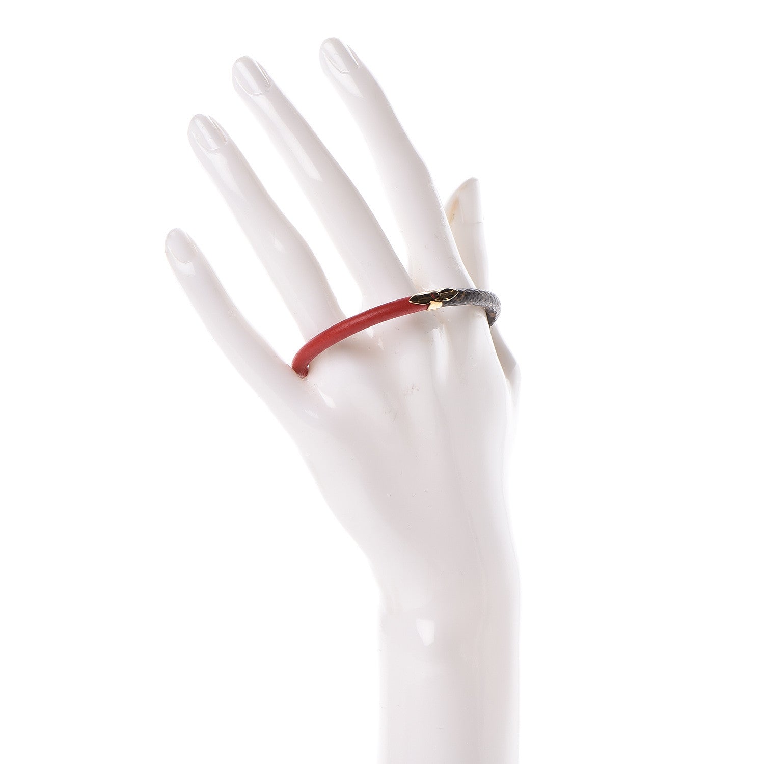 Louis Vuitton Monogram Daily Confidential Bracelet 17 Red 2 of 4