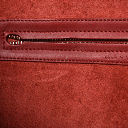 Celine Supple Calfskin Medium Phantom Luggage Red 8 of 10