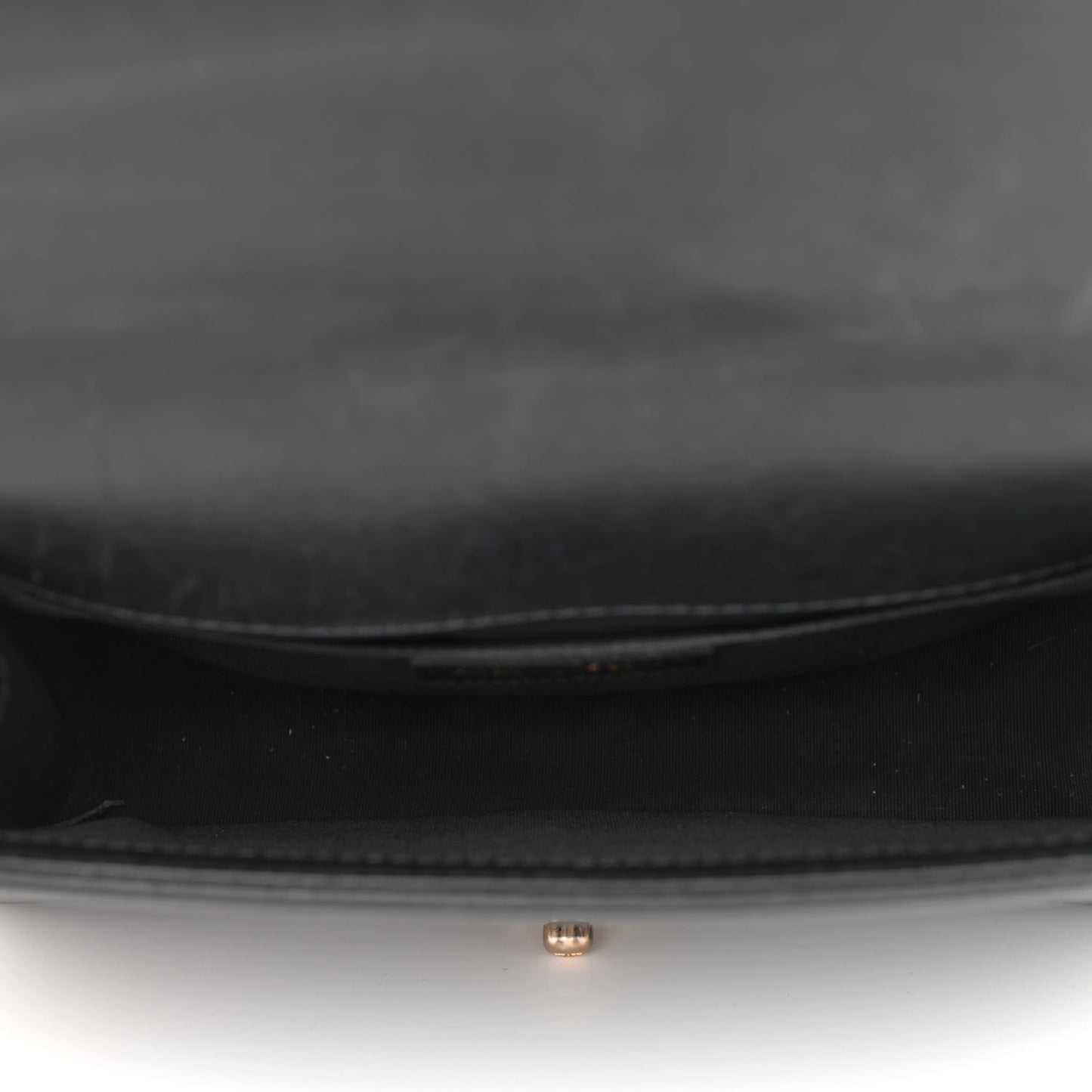 Calfskin Quilted Medium Boy Top Handle Flap Black
