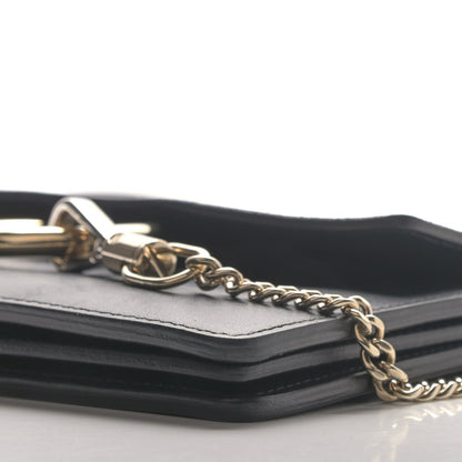 Chloe Calfskin Suede Mini Chain Faye Shoulder Bag Black 8 of 9