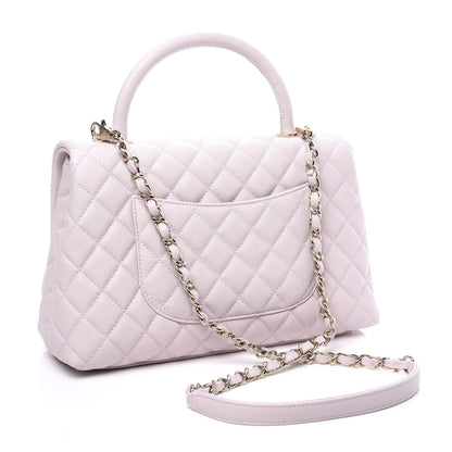 Chanel Caviar Quilted Small Coco Handle Flap Lilas Lilac 2 of 10