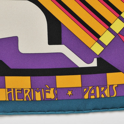 Hermes Silk Steeple Chase Scarf 90 5 of 7