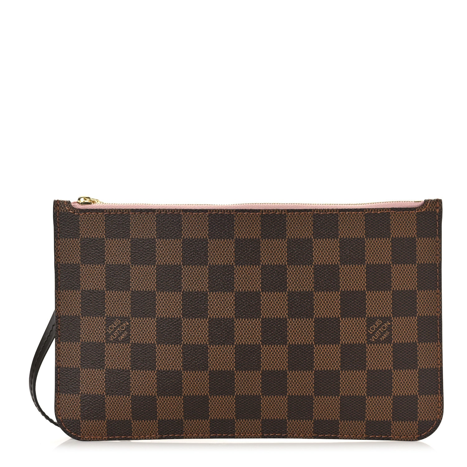 Louis Vuitton Damier Ebene Neverfull MM GM Pochette Rose Ballerine 1 of 9