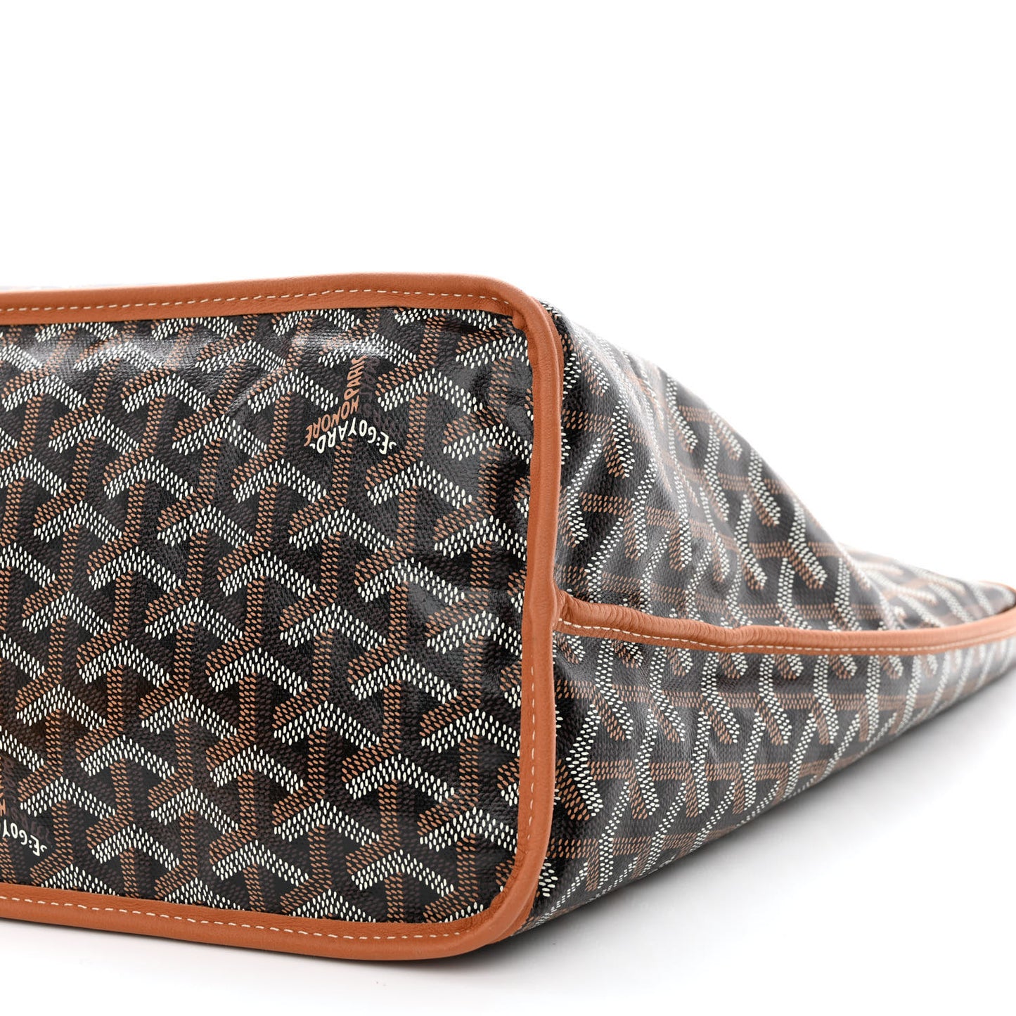 Goyardine Reversible Anjou PM Black Gold