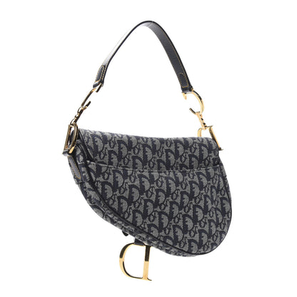 Christian Dior Monogram Saddle Bag Blue 3 of 10