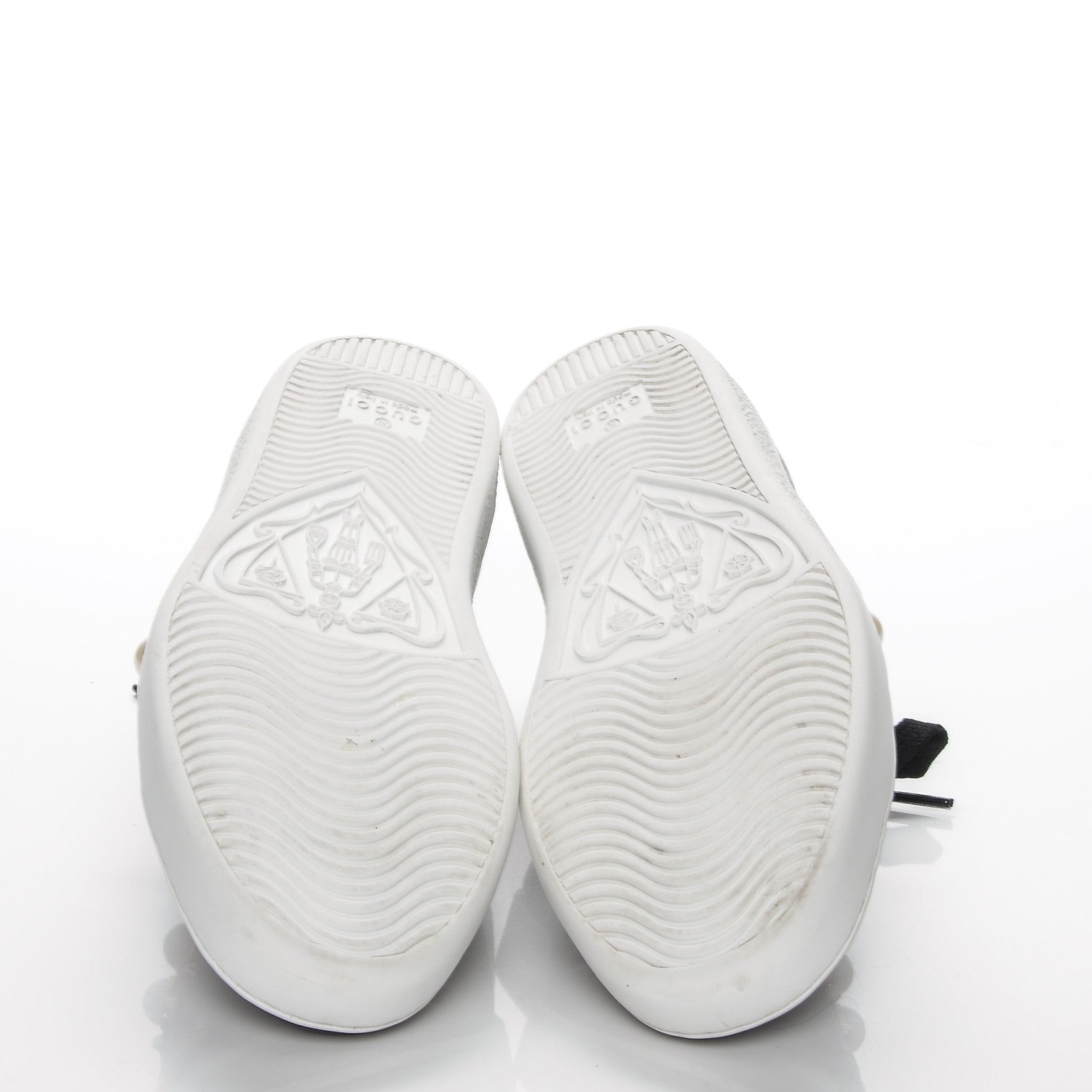 Gucci Calfskin Web Studded Ace Sneakers 36 Black 4 of 5