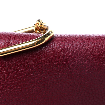 Chloe Grained Lambskin Drew Shoulder Bag Wine Purple 12 of 12