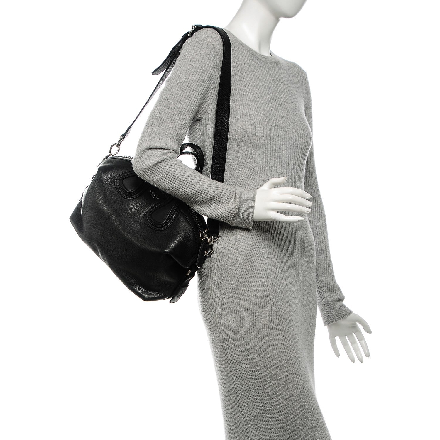 Givenchy Pebbled Calfskin Small Nightingale Black 2 of 5