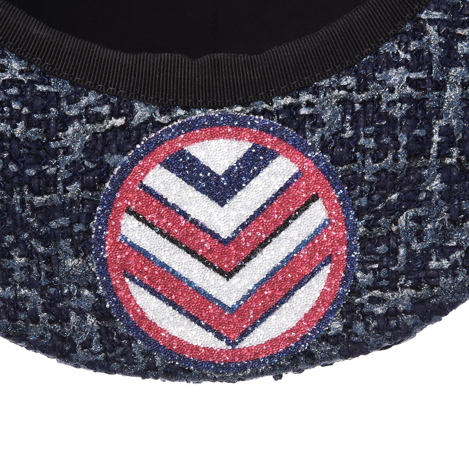 Chanel Cotton Glitter Strass Cap Hat Multicolor 7 of 8