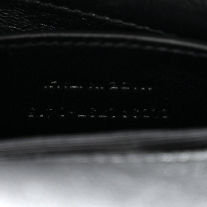 Saint Laurent Sheepskin Matelasse Chevron Monogram Medium College Bag Black 7 of 12