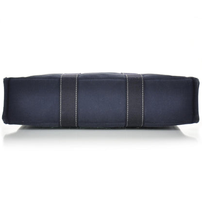 Hermes Toile Fourre Tout MM Navy 4 of 9