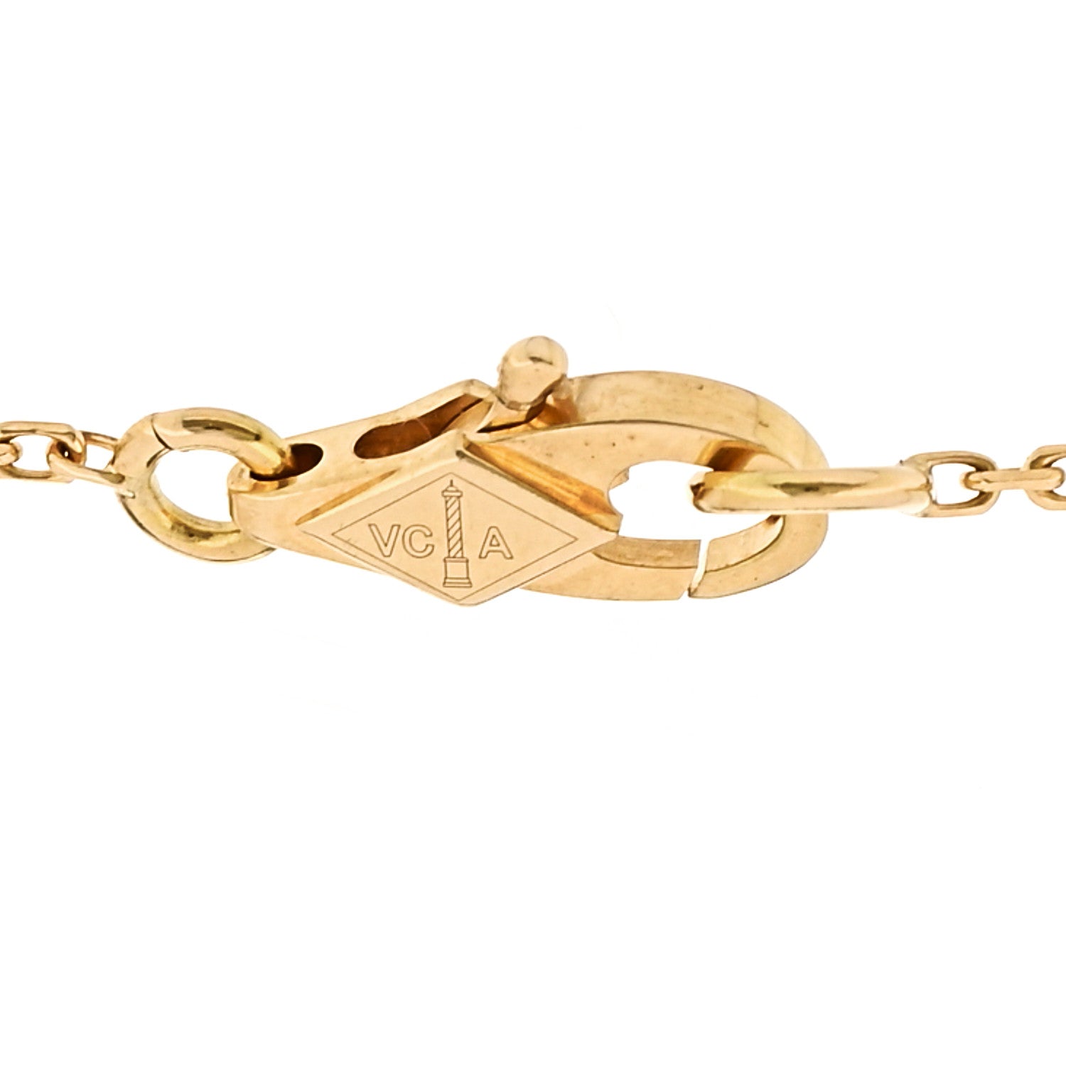 Van Cleef & Arpels 18K Yellow Gold Mother of Pearl Sweet Alhambra Bracelet 3 of 6