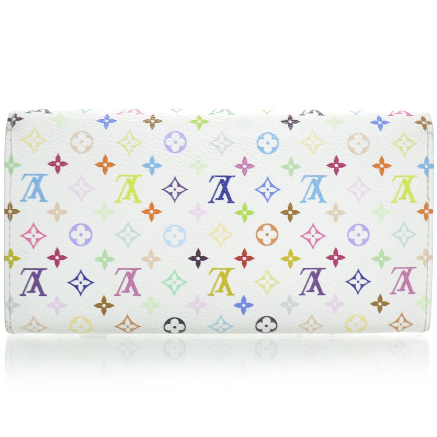 Louis Vuitton Monogram Multicolor Sarah Wallet White 3 of 9