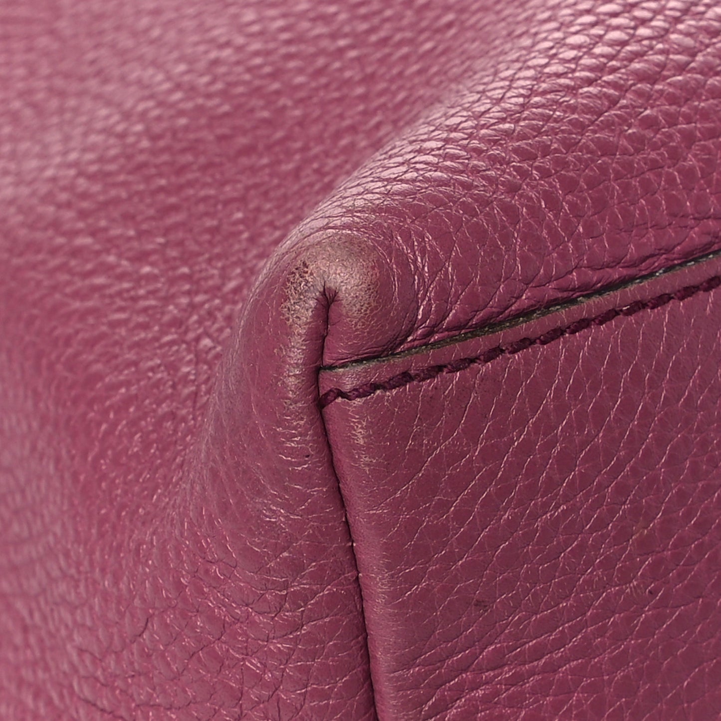 Pebbled Calfskin Medium Soho Chain Shoulder Bag Peonia Flower