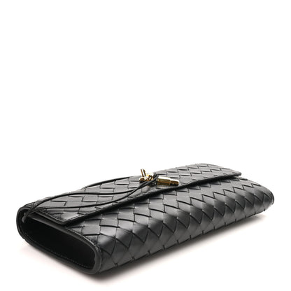 Bottega Veneta Nappa Intrecciato Long Andiamo Top Handle Clutch Black 4 of 7
