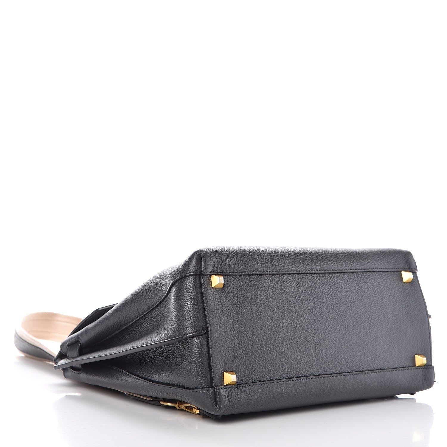 MCM Pebbled Calfskin Medium Milla Backpack Black 4 of 15