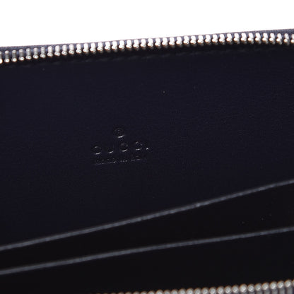 Gucci GG Supreme Monogram Zip Around Card Case Blue 6 of 8
