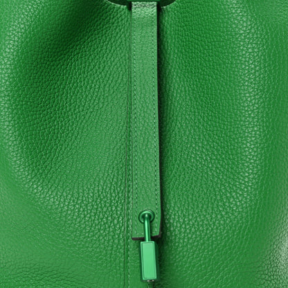 Hermes Taurillon Clemence Monochrome Picotin Lock 22 MM Bambou 8 of 12