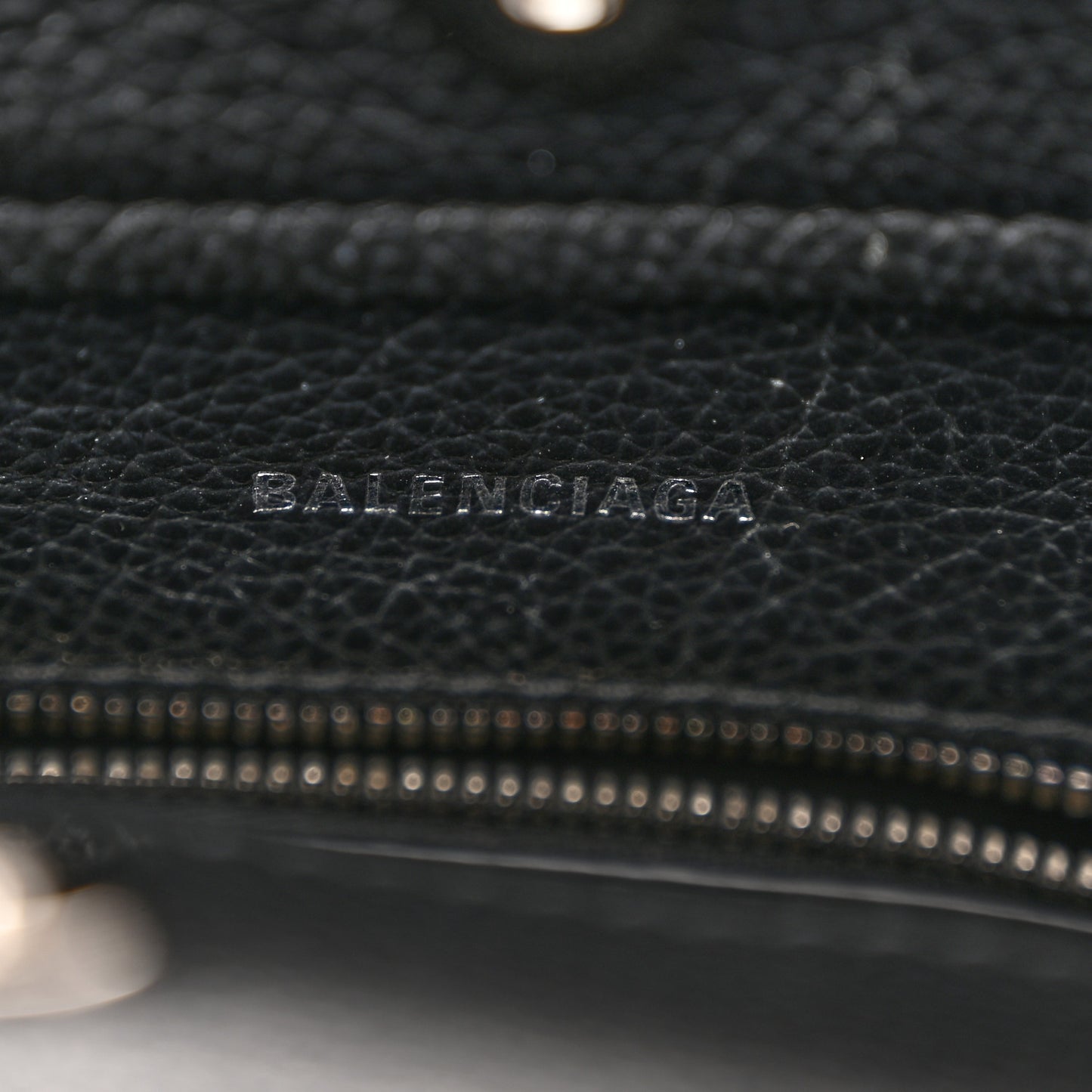 Grained Calfskin XS Everyday North South Shoulder Tote Bag Black