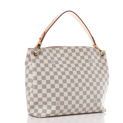 Louis Vuitton Damier Azur Graceful PM Rose Ballerine 3 of 10