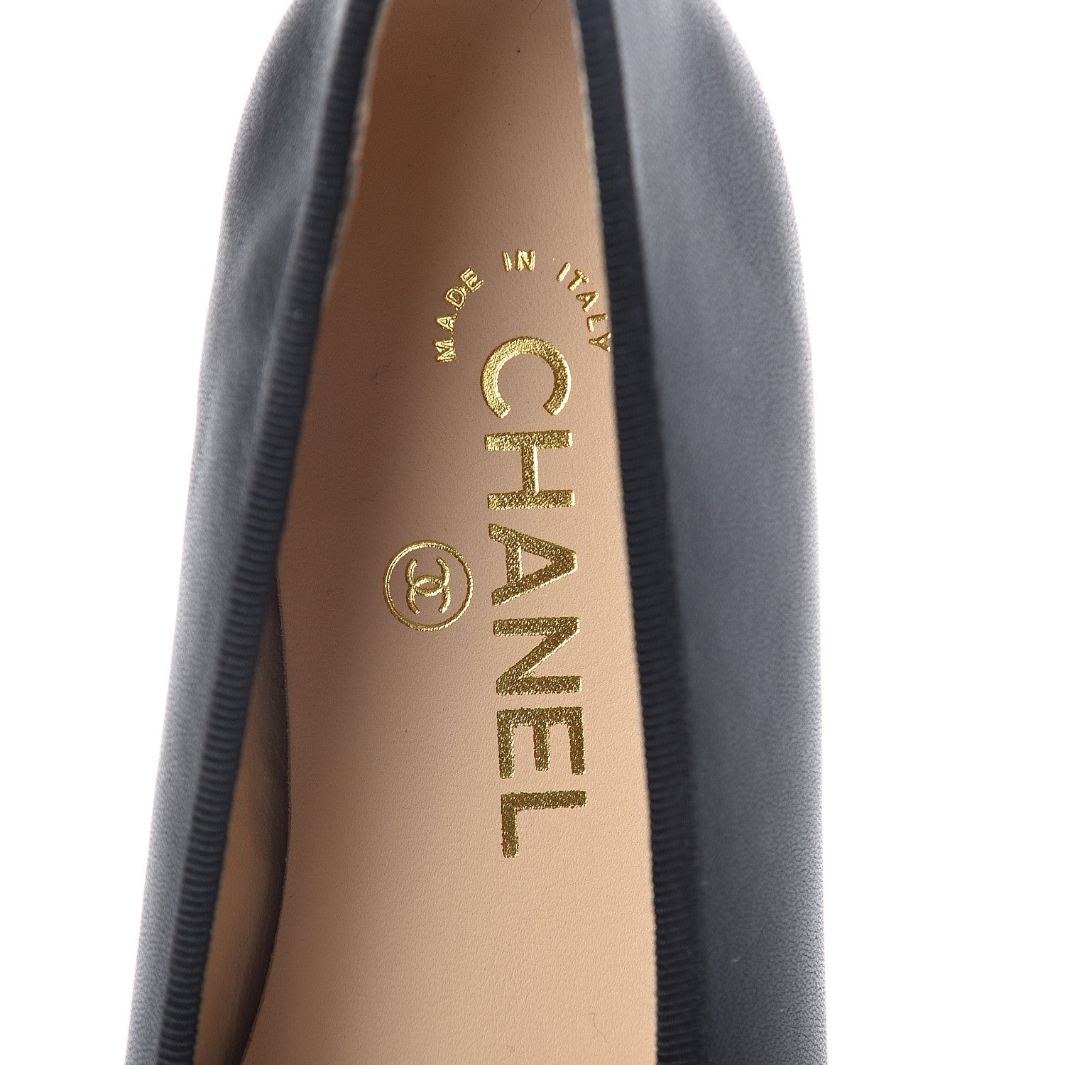 Chanel Lambskin Patent Cap Toe Ballerina Flats 38 Black 5 of 7