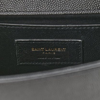 Saint Laurent Grain De Poudre Small Monogram Kate Satchel Black 5 of 9
