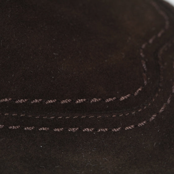 Suede Booties 37.5 Brown