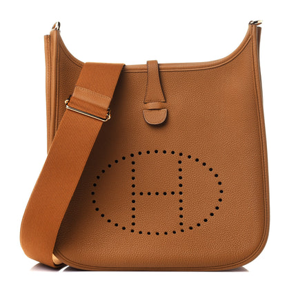 Hermes Taurillon Maurice Evelyne III PM Sesame 1 of 4