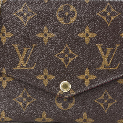 Louis Vuitton Monogram Pochette Felicie Chain Wallet Fuchsia 11 of 12