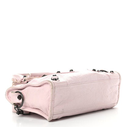 Balenciaga Agneau Classic Hardware Mini City Rose Poudre Rose Petunia 4 of 18