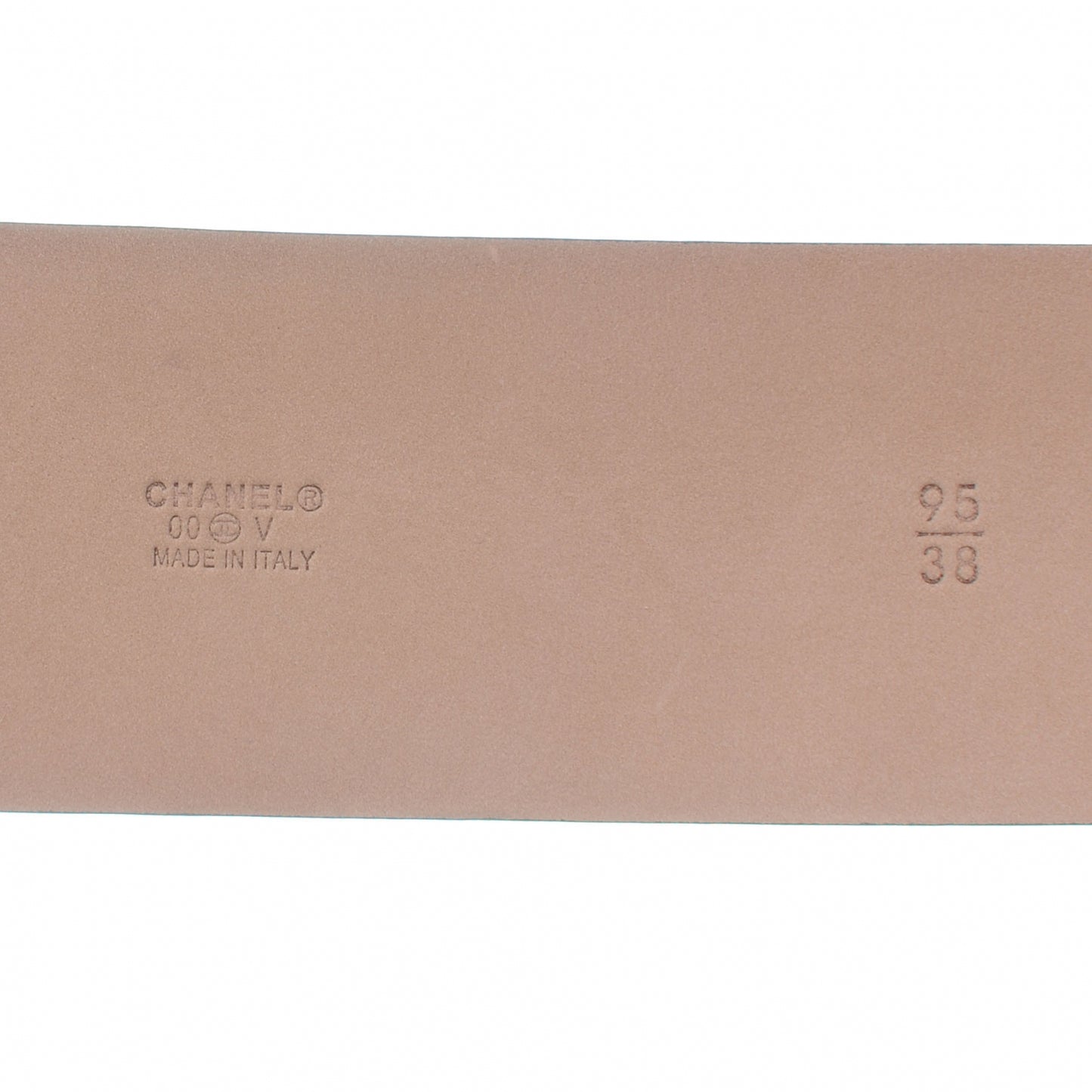 Leather CC Buckle Belt 95 38 Black