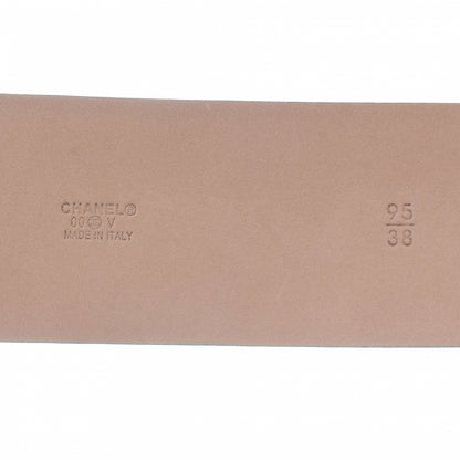 Chanel Leather CC Buckle Belt 95 38 Black 5 of 6