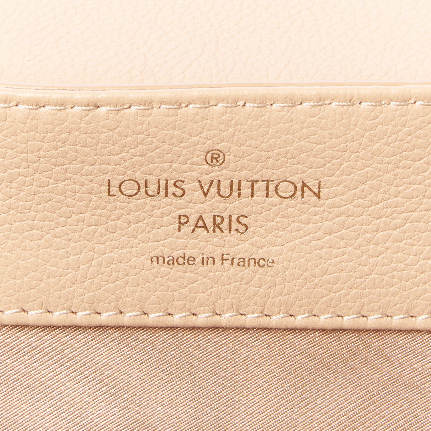 Louis Vuitton Calfskin Lockme PM Dune 7 of 8