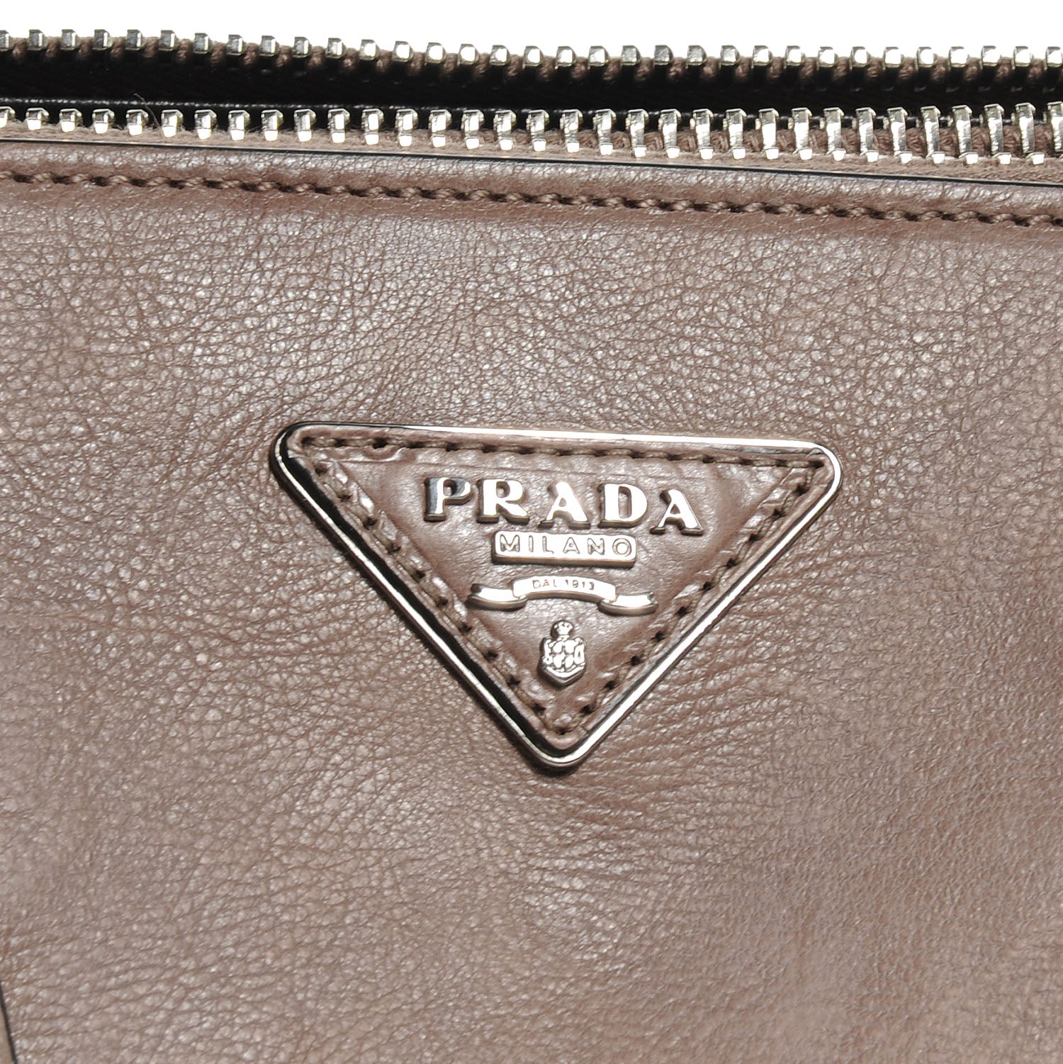 Prada Glace Calf Twin Pocket Tote Argilla 5 of 8
