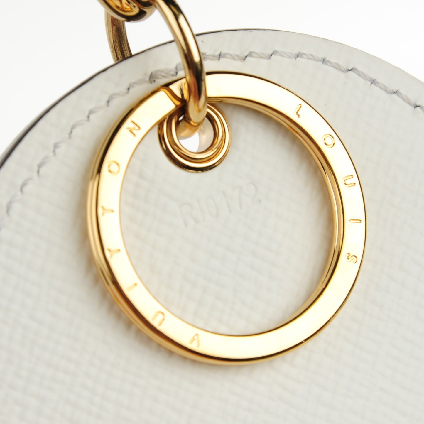 Monogram Kusama Town Key Ring White