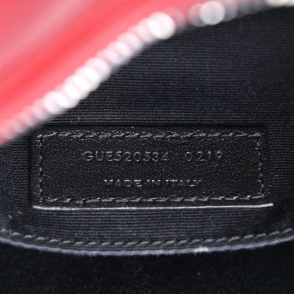Saint Laurent Calfskin Matelasse Monogram Lou Camera Bag Rouge Eros 7 of 9