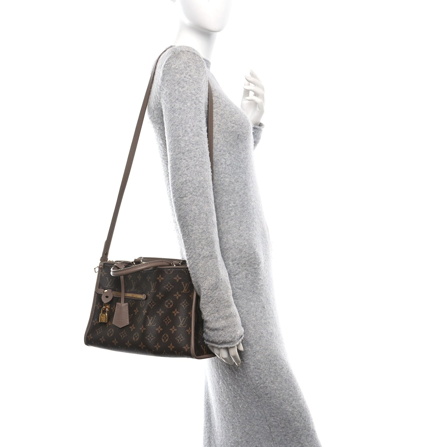 Louis Vuitton Monogram Popincourt PM Taupe Glace 3 of 10