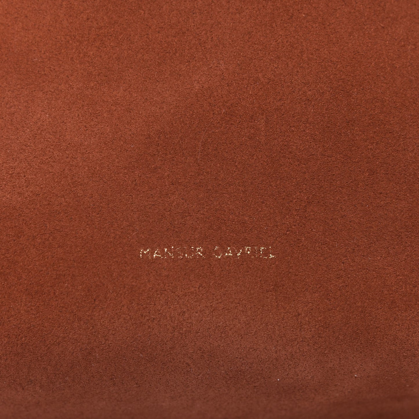 Suede Mini Bucket Bag Brick