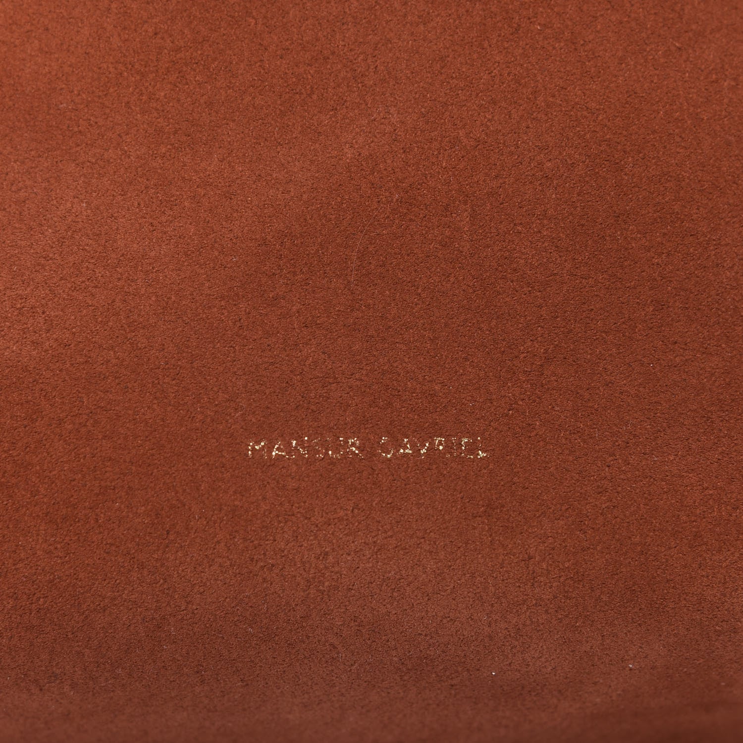 Mansur Gavriel Suede Mini Bucket Bag Brick 8 of 8