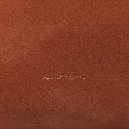 Mansur Gavriel Suede Mini Bucket Bag Brick 8 of 8