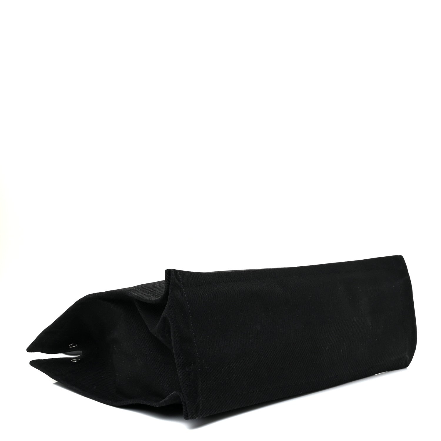 Saint Laurent Linen Calfskin Rive Gauche Tote Black 4 of 19