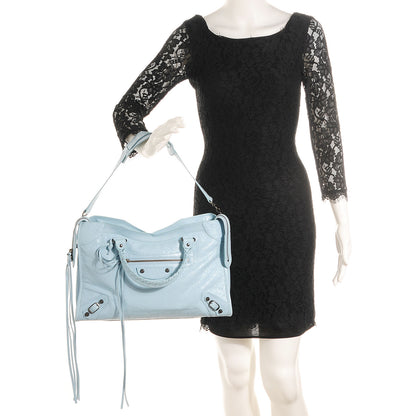 Balenciaga Agneau Classic Hardware City Bleu Dragee 2 of 17