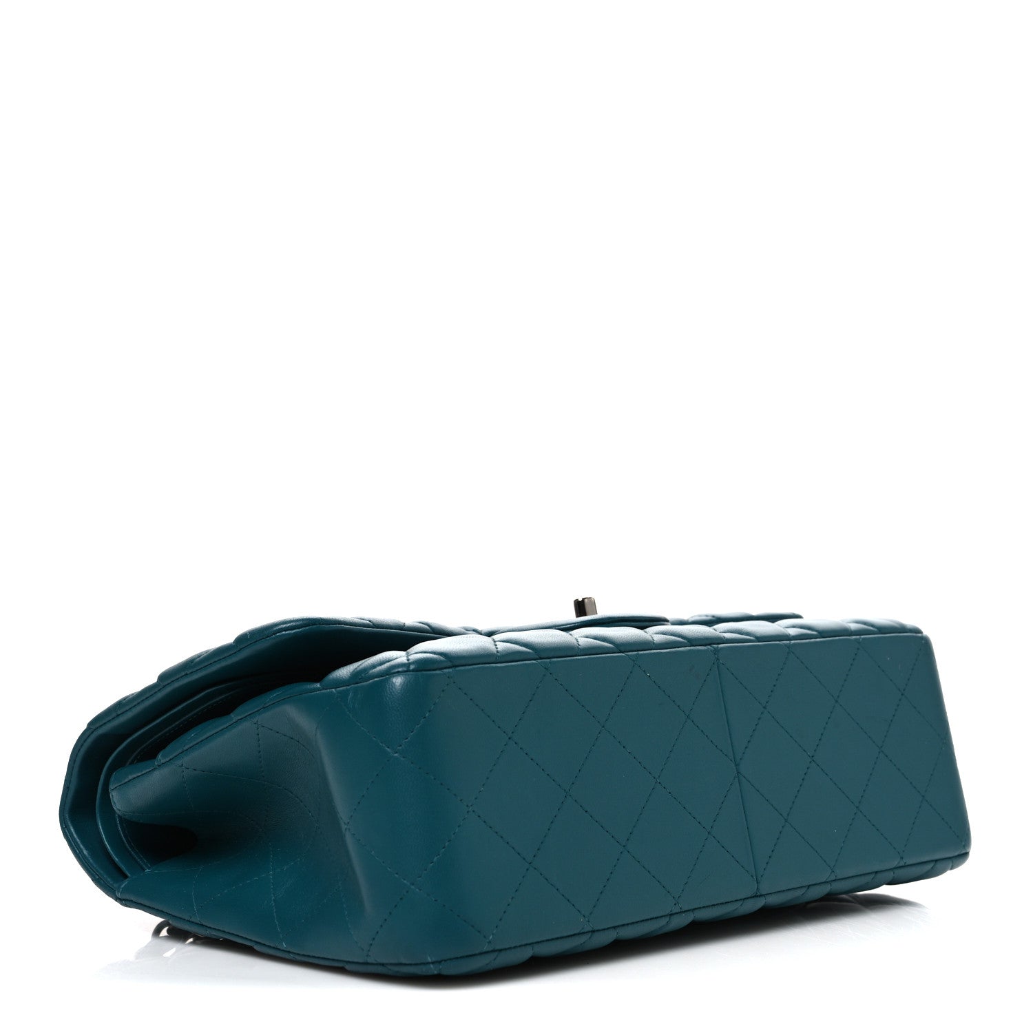 Chanel Lambskin Quilted Jumbo Double Flap Turquoise 1872986