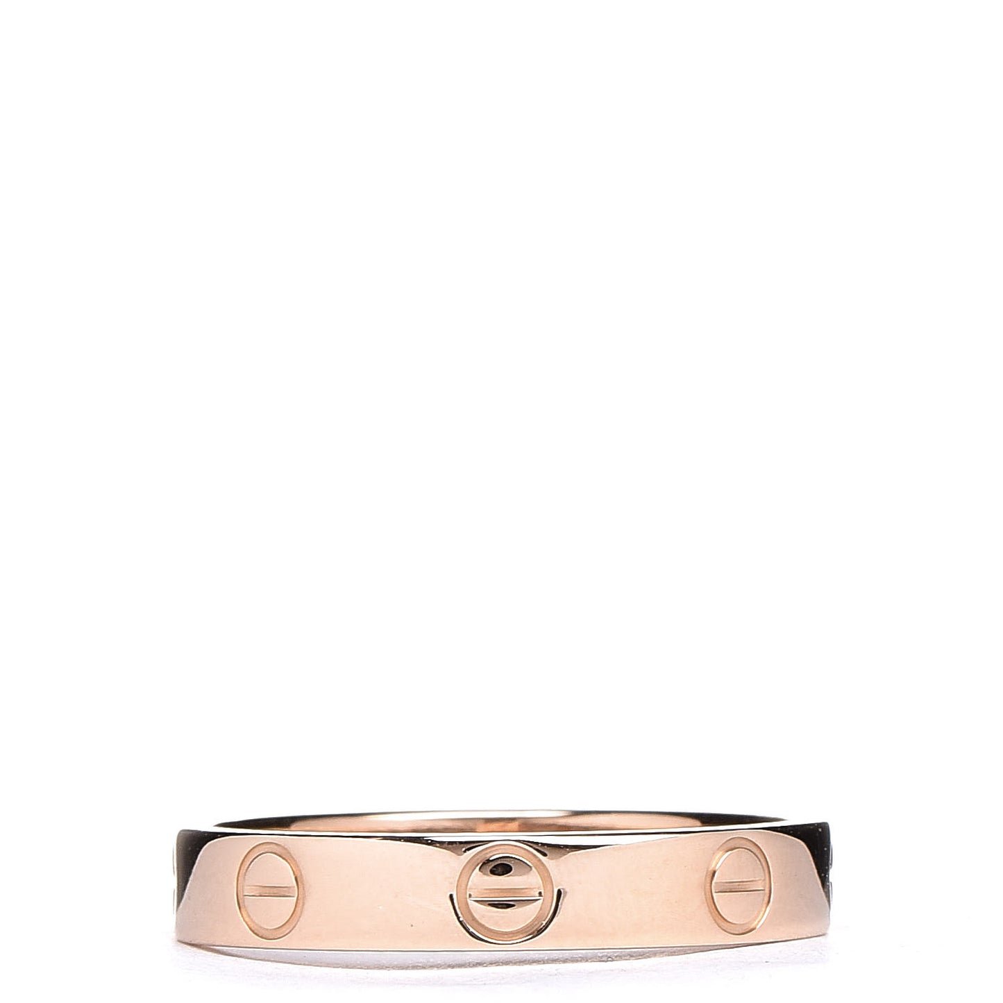 18K Pink Gold 3.5mm LOVE Wedding Band Ring 55 7.25