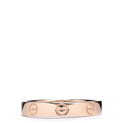 Cartier 18K Pink Gold 3.5mm LOVE Wedding Band Ring 55 7.25 3 of 4