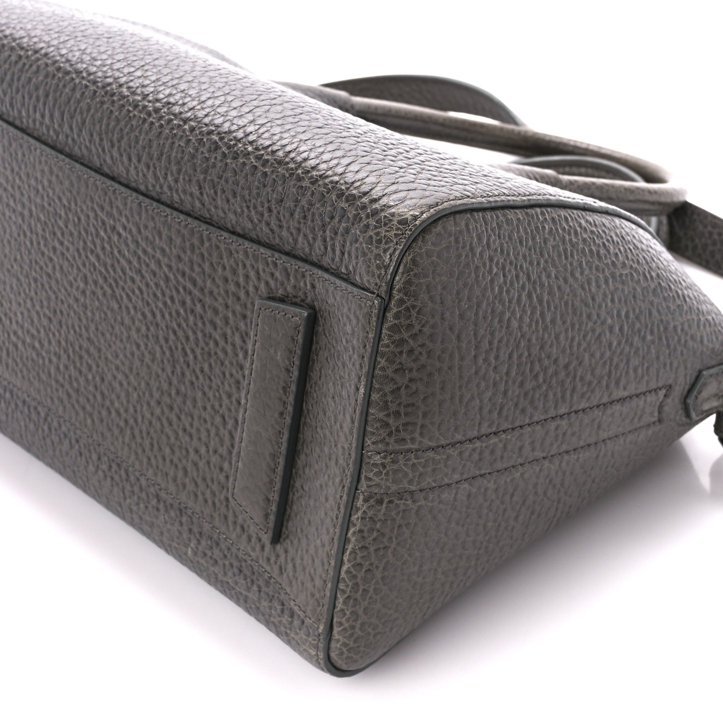 Pebbled Calfskin Small Antigona Dark Grey