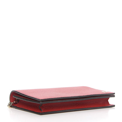 Gucci Dollar Calfskin Medium Betty Chain Wallet Tabasco 4 of 11